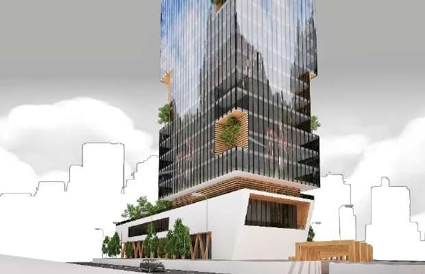 Bočni pogled na City Green Tower