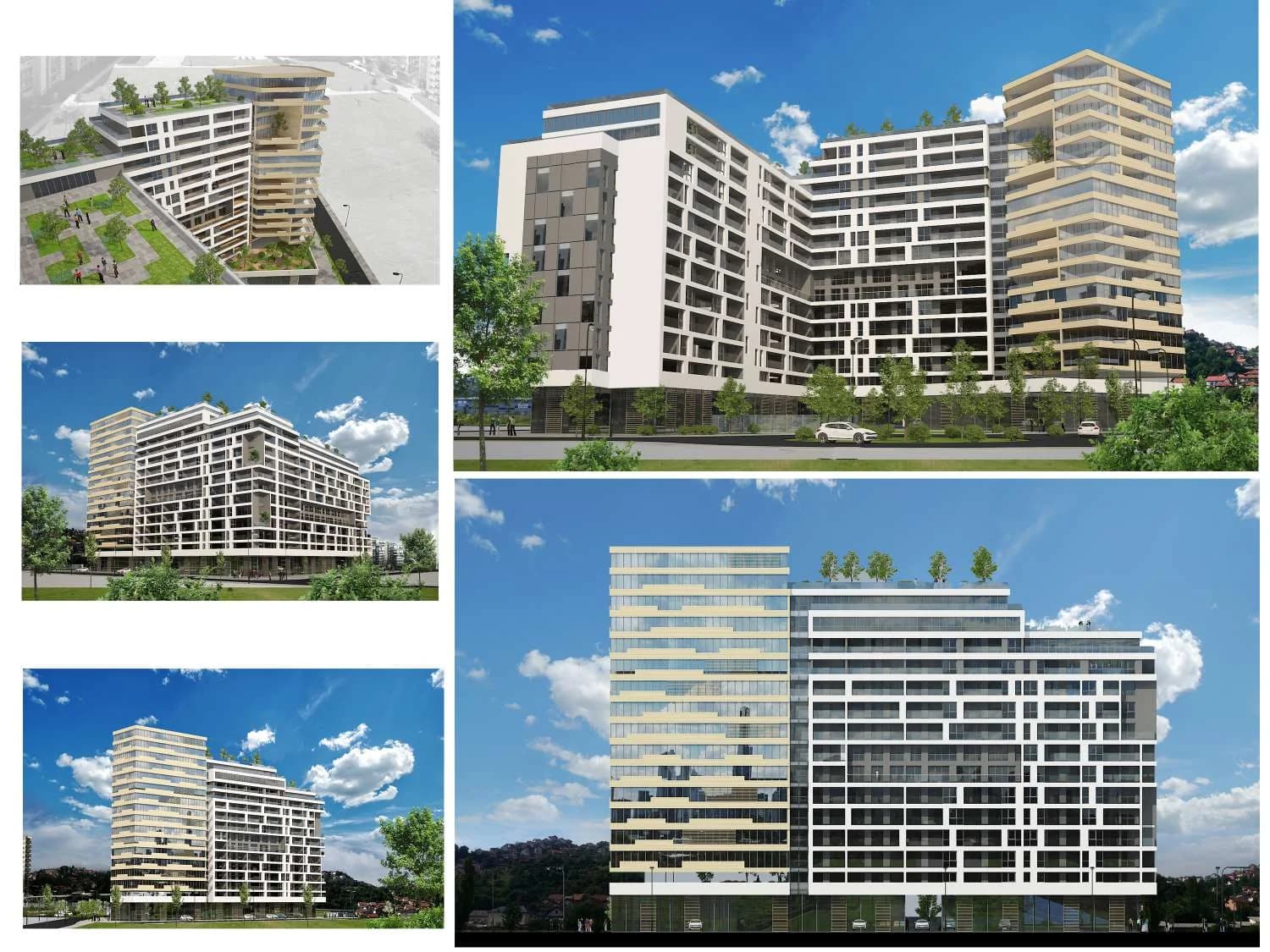 Render stambeno-poslovnog kompleksa Dijamant