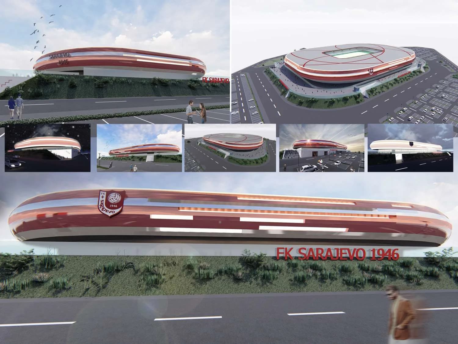 Render stadiona FK Sarajevo